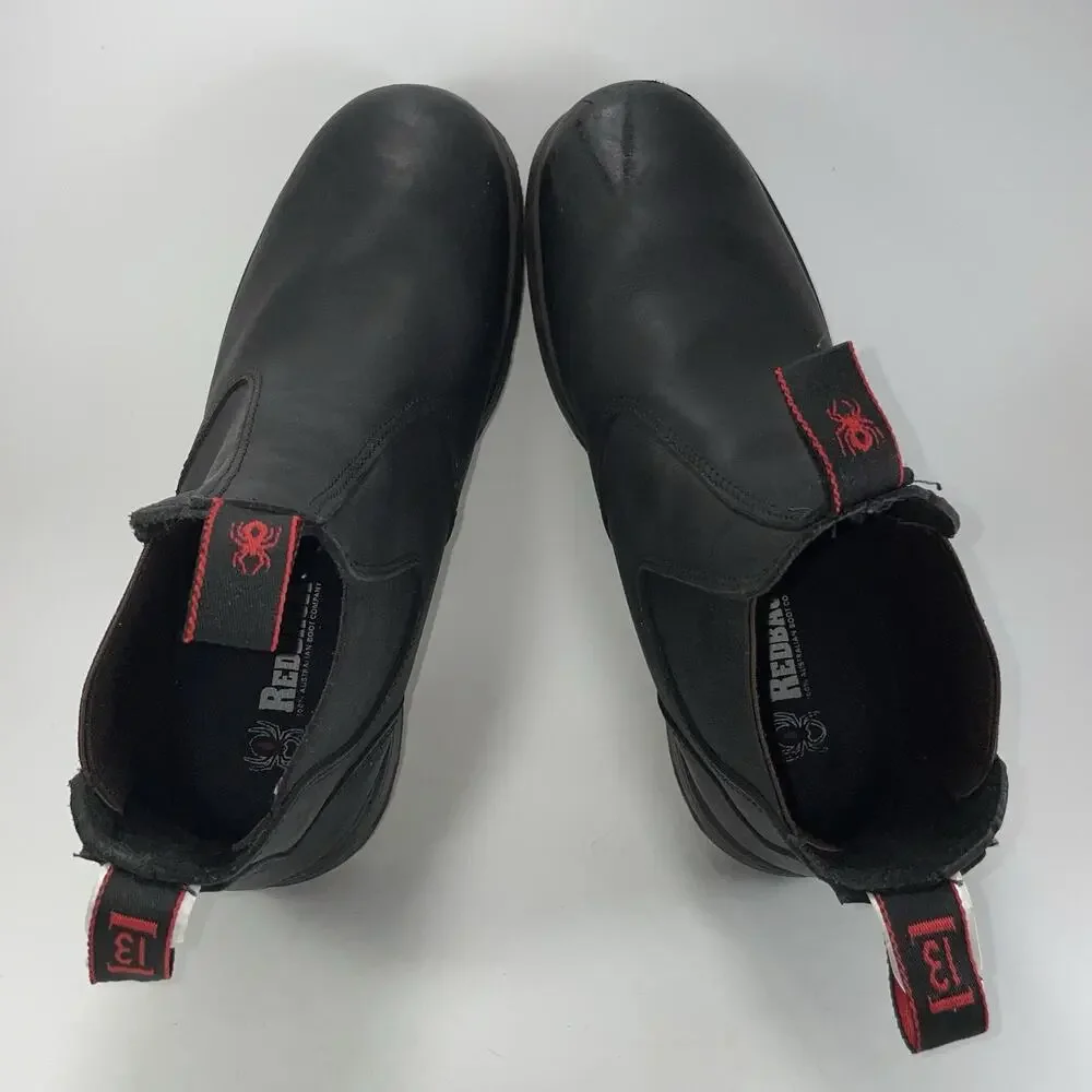 Redback Boots Easy Escape Mens Size US 14/ AU 13 Black Leather Work Chelsea